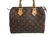 Load image into Gallery viewer, LOUIS VUITTON ルイヴィトン スピーディー25 ハンドバック M41528 モノグラム PVC レザー ブラウン ゴールド金具 美品 中古 4b003793