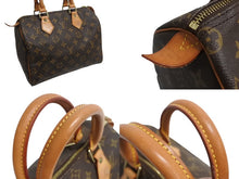 Load image into Gallery viewer, LOUIS VUITTON ルイヴィトン スピーディー25 ハンドバック M41528 モノグラム PVC レザー ブラウン ゴールド金具 美品 中古 4b003793