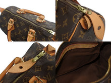 Load image into Gallery viewer, LOUIS VUITTON ルイヴィトン スピーディー25 ハンドバック M41528 モノグラム PVC レザー ブラウン ゴールド金具 美品 中古 4b003793