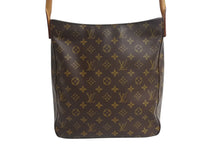 Load image into Gallery viewer, LOUIS VUITTON ルイヴィトン ルーピングGM ハンドバッグ モノグラム M51145 ブラウン ゴールド金具 美品 中古 4b003798
