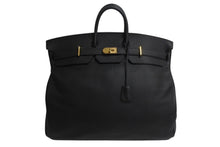 Load image into Gallery viewer, 新品同様 HERMES エルメス スペシャルオーダー Haut a Courroies オータクロア 55 ハンドバッグ トゴ ブラック ゴールド金具 U刻印 中古 4b003809