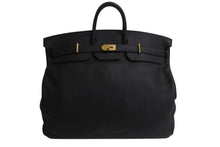 Load image into Gallery viewer, 新品同様 HERMES エルメス スペシャルオーダー Haut a Courroies オータクロア 55 ハンドバッグ トゴ ブラック ゴールド金具 U刻印 中古 4b003809