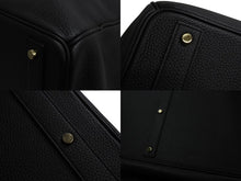 Load image into Gallery viewer, 新品同様 HERMES エルメス スペシャルオーダー Haut a Courroies オータクロア 55 ハンドバッグ トゴ ブラック ゴールド金具 U刻印 中古 4b003809