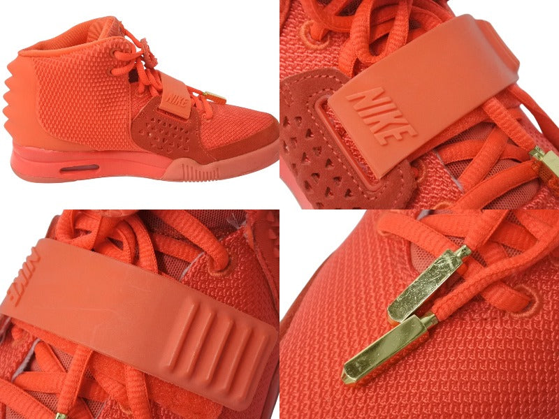 NIKE YEEZY2 Nike Air Yeezy 2 High Cut Sneakers RED OCTOBER 508214-660 Red Size US6.5 Good Condition Used 4b003821