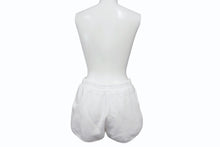 画像をギャラリービューアに読み込む, CHROME HEARTS クロムハーツ パテントレザークロスパッチ Y NOT スウェットショーツ RN#97729 コットン ホワイト サイズXS 美品 中古 4b003823