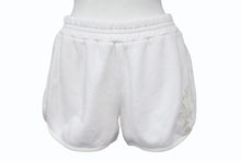 画像をギャラリービューアに読み込む, CHROME HEARTS クロムハーツ パテントレザークロスパッチ Y NOT スウェットショーツ RN#97729 コットン ホワイト サイズXS 美品 中古 4b003823