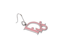 Load image into Gallery viewer, 極美品 Christian Dior クリスチャンディオール CD トロッター U字フックピアス ヴィンテージ メタル ピンク シルバー 中古 4b003824