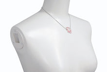 Load image into Gallery viewer, 極美品 Christian Dior クリスチャンディオール diorロゴ CD ピンクトロッタープレート ネックレス メタル ピンク シルバー 中古 4b003826