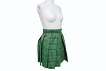 Load image into Gallery viewer, MIUMIU ミュウミュウ チェックスカート ボトムス サイズ36 コットン グリーン ブラウン 羊毛 美品 中古 4b003828