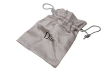 Load image into Gallery viewer, 極美品 CHRISTIAN DIOR クリスチャンディオール ネックレス ロゴプレート ベネチアンチェーン メタル シルバー レッド 7.2g 中古 4b003830