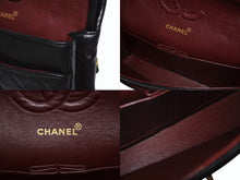 Load image into Gallery viewer, 極美品 CHANEL シャネル マトラッセ25 Wフラップ Wチェーンショルダーバッグ 1番台 ラムスキン ココマーク ブラック 中古 4b003834