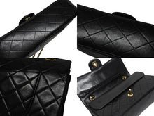 Load image into Gallery viewer, 極美品 CHANEL シャネル マトラッセ25 Wフラップ Wチェーンショルダーバッグ 1番台 ラムスキン ココマーク ブラック 中古 4b003834