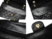 Load image into Gallery viewer, 極美品 CHANEL シャネル マトラッセ25 Wフラップ Wチェーンショルダーバッグ 1番台 ラムスキン ココマーク ブラック 中古 4b003834