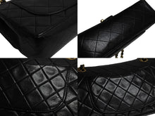 Load image into Gallery viewer, 極美品 CHANEL シャネル マトラッセ23 Wフラップ Wチェーンショルダーバッグ 1番台 ラムスキン ココマーク ブラック ゴールド金具 中古 4b003835