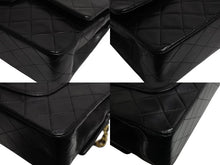 Load image into Gallery viewer, 極美品 CHANEL シャネル マトラッセ25 Wフラップ Wチェーンショルダーバッグ 1番台 ラムスキン ココマーク ブラック 中古 4b003837