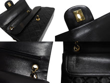 Load image into Gallery viewer, 極美品 CHANEL シャネル マトラッセ25 Wフラップ Wチェーンショルダーバッグ 1番台 ラムスキン ココマーク ブラック 中古 4b003837