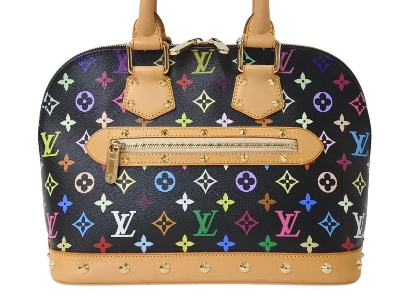 Very good condition LOUIS VUITTON Alma PM Handbag M40444 Monogram Multicolor Black Takashi Murakami Used 4b003840