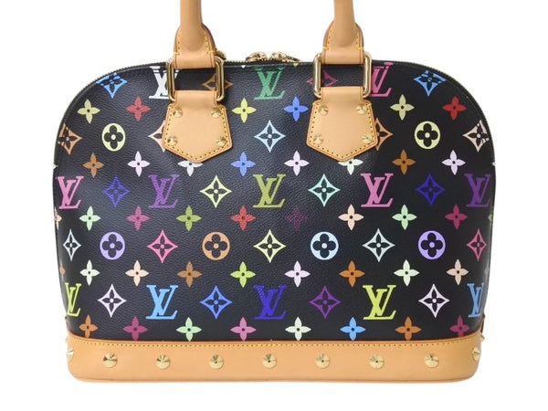 Very good condition LOUIS VUITTON Alma PM Handbag M40444 Monogram Multicolor Black Takashi Murakami Used 4b003840