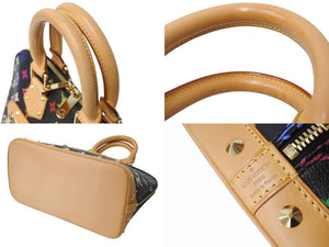 Very good condition LOUIS VUITTON Alma PM Handbag M40444 Monogram Multicolor Black Takashi Murakami Used 4b003840