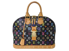 Load image into Gallery viewer, LOUIS VUITTON ルイヴィトン アルマGM ハンドバッグ M40442 モノグラム マルチカラー ブラック 村上隆 美品 中古 4b003841