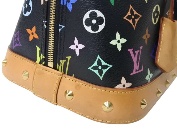 LOUIS VUITTON Alma GM Handbag M40442 Monogram Multicolor Black Takashi Murakami Good Condition Used 4b003841