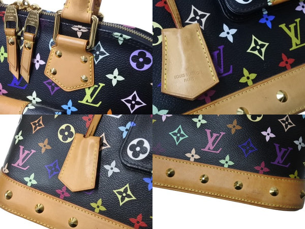 LOUIS VUITTON Alma GM Handbag M40442 Monogram Multicolor Black Takashi Murakami Good Condition Used 4b003841