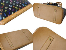 Load image into Gallery viewer, LOUIS VUITTON ルイヴィトン アルマGM ハンドバッグ M40442 モノグラム マルチカラー ブラック 村上隆 美品 中古 4b003841