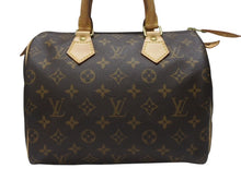 Load image into Gallery viewer, LOUIS VUITTON ルイヴィトン スピーディ25 ハンドバッグ M41109 モノグラム PVC レザー ブラウン ゴールド金具 美品 中古 4b003842