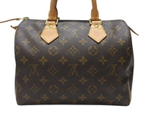Load image into Gallery viewer, LOUIS VUITTON ルイヴィトン スピーディ25 ハンドバッグ M41109 モノグラム PVC レザー ブラウン ゴールド金具 美品 中古 4b003842