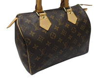 Load image into Gallery viewer, LOUIS VUITTON ルイヴィトン スピーディ25 ハンドバッグ M41109 モノグラム PVC レザー ブラウン ゴールド金具 美品 中古 4b003842