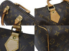 Load image into Gallery viewer, LOUIS VUITTON ルイヴィトン スピーディ25 ハンドバッグ M41109 モノグラム PVC レザー ブラウン ゴールド金具 美品 中古 4b003842