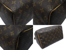 Load image into Gallery viewer, LOUIS VUITTON ルイヴィトン スピーディ25 ハンドバッグ M41109 モノグラム PVC レザー ブラウン ゴールド金具 美品 中古 4b003842