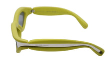 画像をギャラリービューアに読み込む, BOTTEGAVENETA ボッテガヴェネタ ラバーフレーム サングラス SV1211S サイズ56□19-135 XL ライムグリーン シルバー 美品 中古 4b003846