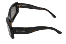 画像をギャラリービューアに読み込む, BALENCIAGA バレンシアガ レクタングル サングラス BB0286S サイズ69□18-140 XL べっ甲カラー ブラウン 美品 中古 4b003847