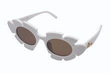 画像をギャラリービューアに読み込む, LOEWE ロエベ サングラス フラワーシェイプ PAULA's IBIZA LW40088U インジェクションナイロン イタリア製 ホワイト 美品 中古 4b003851