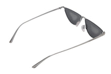 Load image into Gallery viewer, 極美品 EMPORIO ARMANI エンポリオアルマーニ ハーフリム サングaラス メガネ EA2143 ブラック シルバー サイズ57◻︎12 中古 4b003852