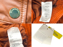 画像をギャラリービューアに読み込む, 新品未使用 ZIMMERMANN ジマーマン Illustration Biker Jacket ジャケット 1016JF241 レザー オレンジ サイズ１ ゴールド金具 中古 4b003856