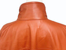画像をギャラリービューアに読み込む, 新品未使用 ZIMMERMANN ジマーマン Illustration Biker Jacket ジャケット 1016JF241 レザー オレンジ サイズ１ ゴールド金具 中古 4b003856