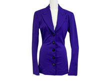 画像をギャラリービューアに読み込む, 極美品 The Attico ジ アティコ Button-Down Fitted Jacket スーツジャケット 221WCG23 J017 255 パープル サイズ40 中古 4b003859