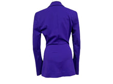 画像をギャラリービューアに読み込む, 極美品 The Attico ジ アティコ Button-Down Fitted Jacket スーツジャケット 221WCG23 J017 255 パープル サイズ40 中古 4b003859