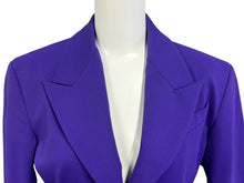 画像をギャラリービューアに読み込む, 極美品 The Attico ジ アティコ Button-Down Fitted Jacket スーツジャケット 221WCG23 J017 255 パープル サイズ40 中古 4b003859