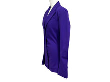 画像をギャラリービューアに読み込む, 極美品 The Attico ジ アティコ Button-Down Fitted Jacket スーツジャケット 221WCG23 J017 255 パープル サイズ40 中古 4b003859