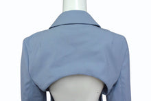画像をギャラリービューアに読み込む, JACQUEMUS ジャックムス テーラードジャケット レディース サイズ38 ライトブルー ルーマニア製 変形シルエット 美品 中古 4b003860