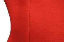 Load image into Gallery viewer, DAVID KOMA デヴィッドコーマ ノースリーブ ドレス ウール スパンデックス イギリス製 レッド サイズ8 美品 中古 4b003866