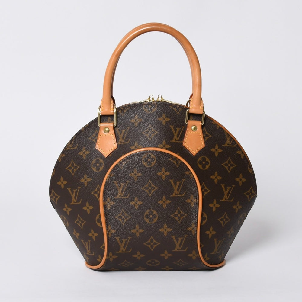 Very good condition LOUIS VUITTON Ellipse PM handbag monogram M51127 PVC tanned leather brown gold hardware used 4a000387