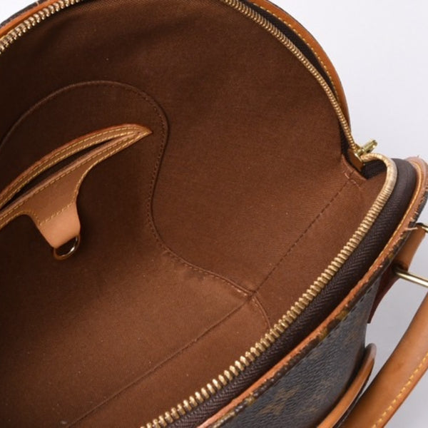 極美品 LOUIS VUITTON ルイヴィトン エリプスPM ハンドバッグ モノグラム M51127 PVC ヌメ革 ブラウン ゴールド金具 中古 4a000387