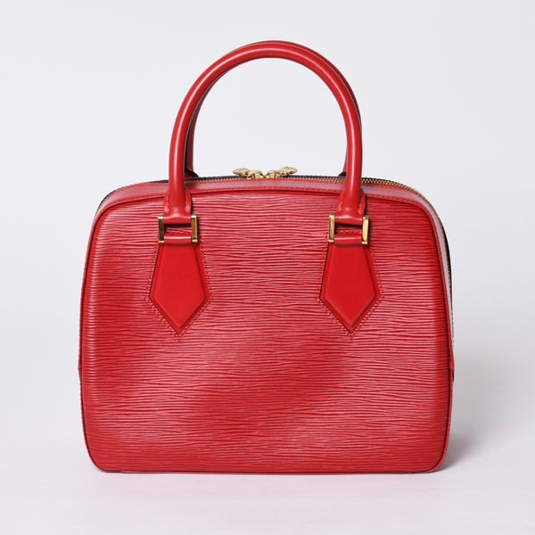 Very good condition LOUIS VUITTON Sablon handbag M52047 Castilian red epi leather gold hardware used 4a000153