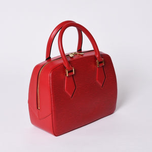 Very good condition LOUIS VUITTON Sablon handbag M52047 Castilian red epi leather gold hardware used 4a000153