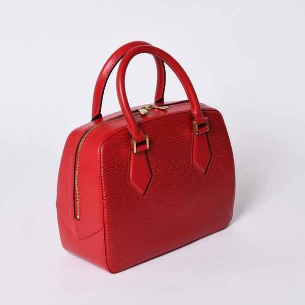 Very good condition LOUIS VUITTON Sablon handbag M52047 Castilian red epi leather gold hardware used 4a000153
