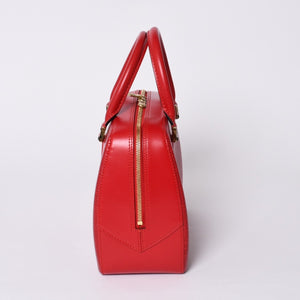 Very good condition LOUIS VUITTON Sablon handbag M52047 Castilian red epi leather gold hardware used 4a000153